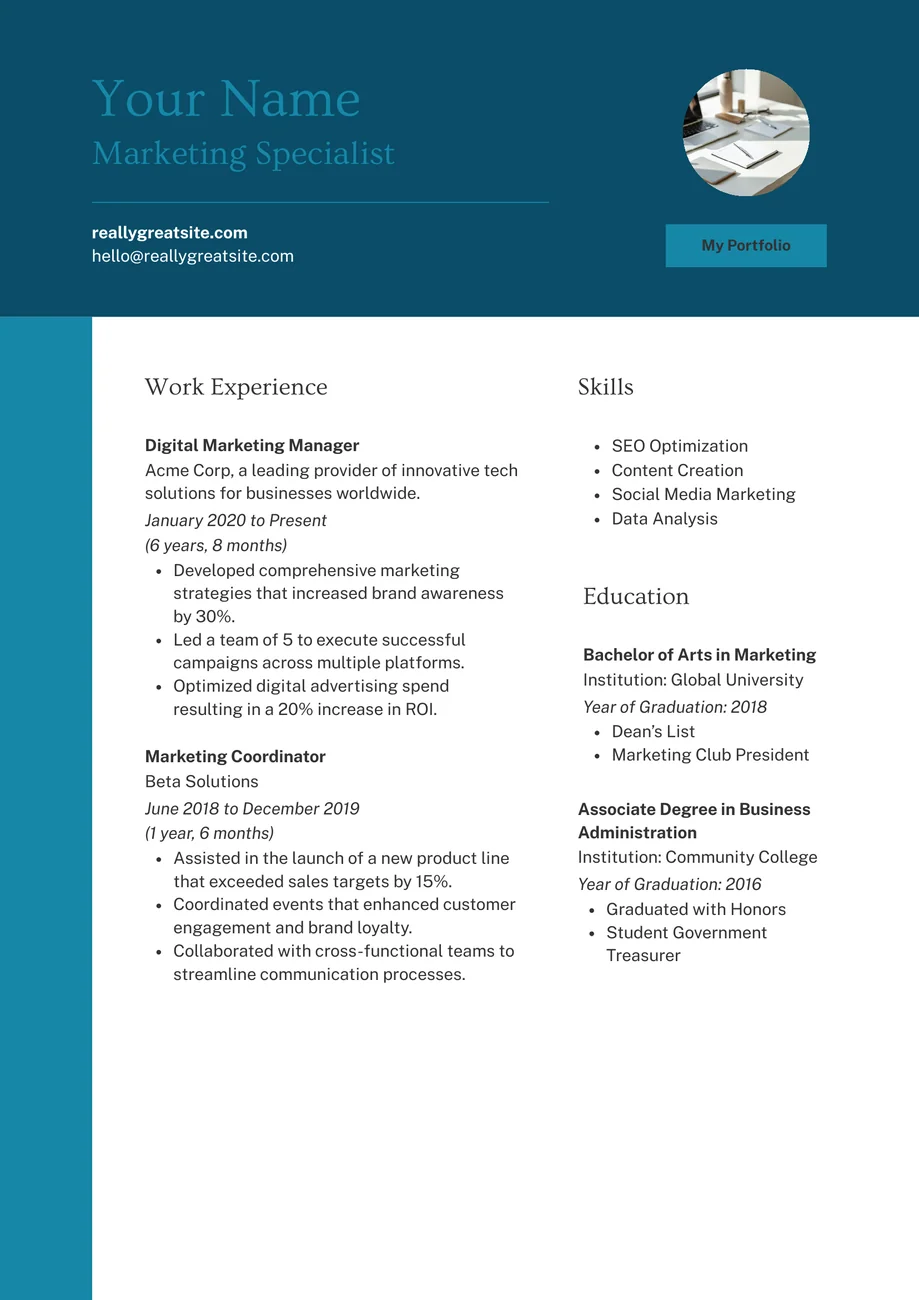 Professional CV Template